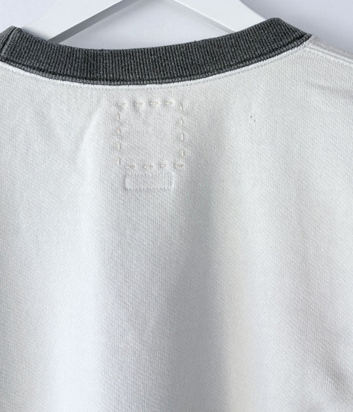 visvim/FELLOW SWEAT L/S 2-TONE CRASH (BLACK)