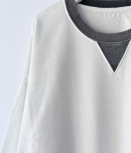 visvim/FELLOW SWEAT L/S 2-TONE CRASH (BLACK)