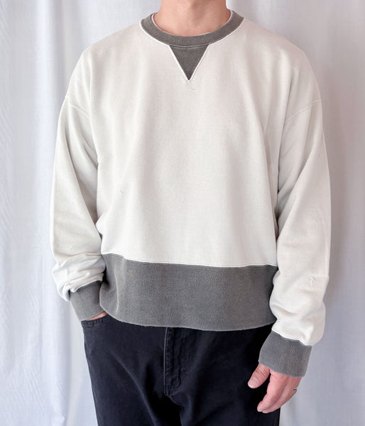 visvim/FELLOW SWEAT L/S 2-TONE CRASH (BLACK)