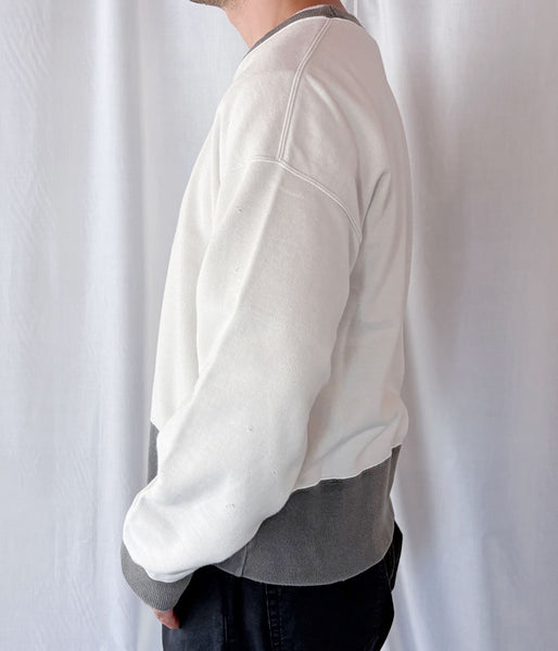 visvim/FELLOW SWEAT L/S 2-TONE CRASH (BLACK)