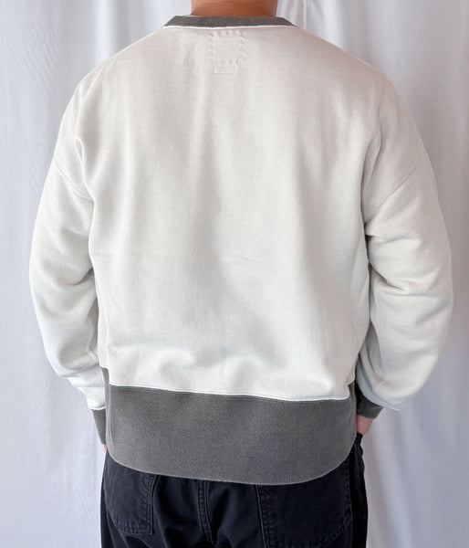 visvim/FELLOW SWEAT L/S 2-TONE CRASH (BLACK)