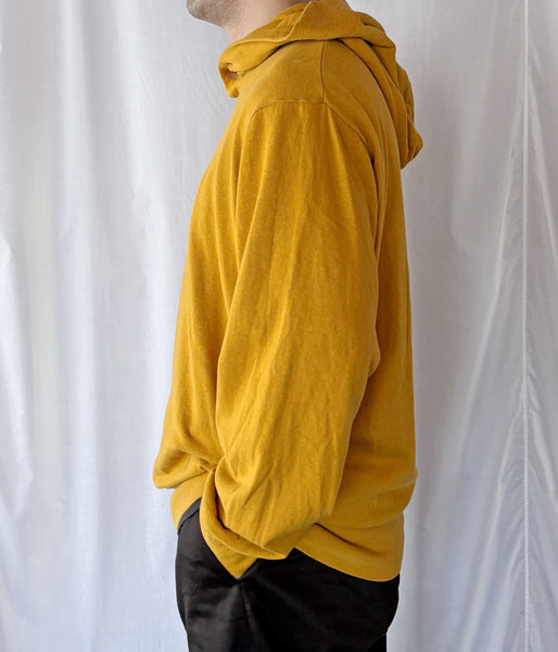DIGAWEL/Hoodie sweat shirt (Garment dye) (MUSTARD)