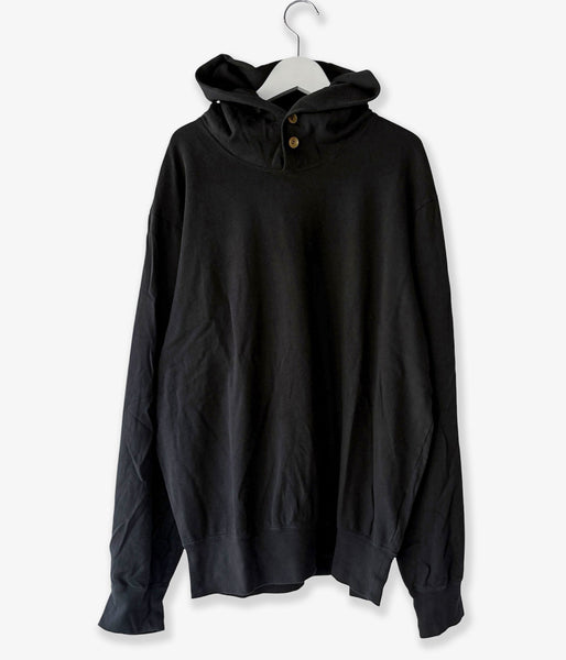 DIGAWEL/Hoodie sweat shirt (Garment dye) (BLACK)