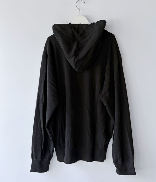 DIGAWEL/Hoodie sweat shirt (Garment dye) (BLACK)