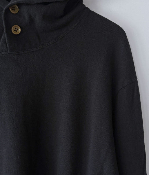 DIGAWEL/Hoodie sweat shirt (Garment dye) (BLACK)