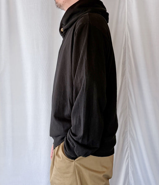 DIGAWEL/Hoodie sweat shirt (Garment dye) (BLACK)