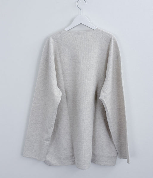 blurhms ROOTSTOCK/ROUGH&SMOOTH THERMAL OVER NECK LS (HEATHER OATMEAL)