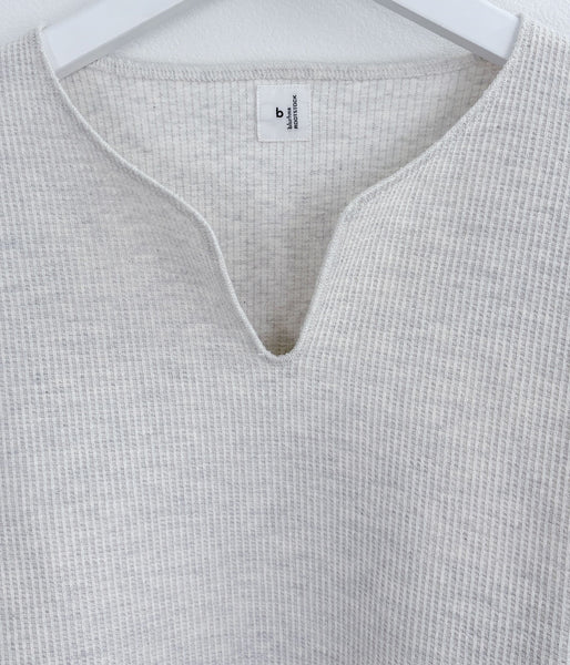blurhms ROOTSTOCK/ROUGH&SMOOTH THERMAL OVER NECK LS (HEATHER OATMEAL)