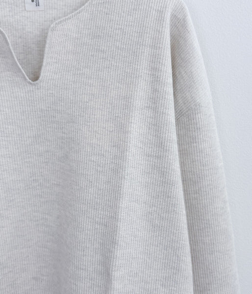 blurhms ROOTSTOCK/ROUGH&SMOOTH THERMAL OVER NECK LS (HEATHER OATMEAL)