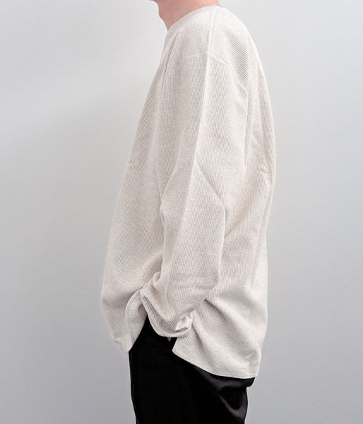blurhms ROOTSTOCK/ROUGH&SMOOTH THERMAL OVER NECK LS (HEATHER OATMEAL)