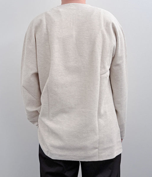 blurhms ROOTSTOCK/ROUGH&SMOOTH THERMAL OVER NECK LS (HEATHER OATMEAL)