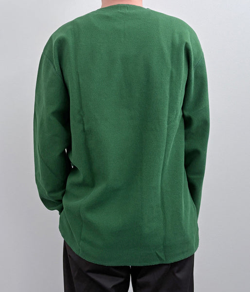 blurhms ROOTSTOCK/ROUGH&SMOOTH THERMAL OVER NECK LS (DARK GREEN)