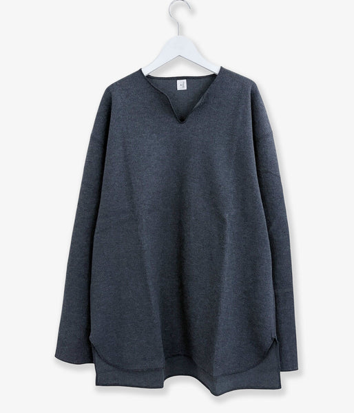 blurhms ROOTSTOCK/ROUGH&SMOOTH THERMAL OVER NECK LS (HEATHER CHARCOAL)