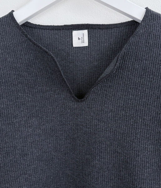 blurhms ROOTSTOCK/ROUGH&SMOOTH THERMAL OVER NECK LS (HEATHER CHARCOAL)
