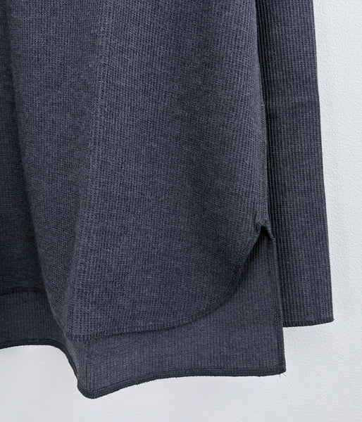 blurhms ROOTSTOCK/ROUGH&SMOOTH THERMAL OVER NECK LS (HEATHER CHARCOAL)