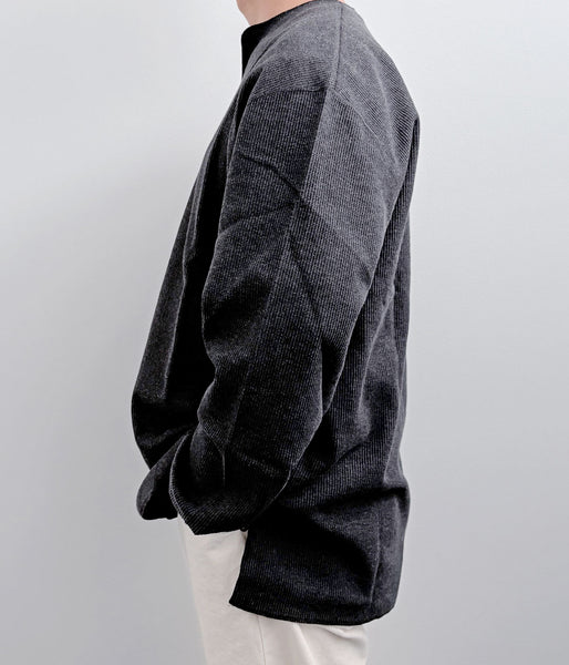 blurhms ROOTSTOCK/ROUGH&SMOOTH THERMAL OVER NECK LS (HEATHER CHARCOAL)
