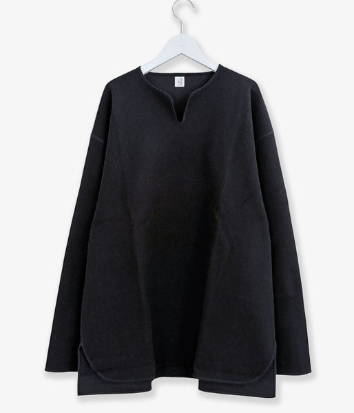 blurhms ROOTSTOCK/ROUGH&SMOOTH THERMAL OVER NECK LS (BLACK)
