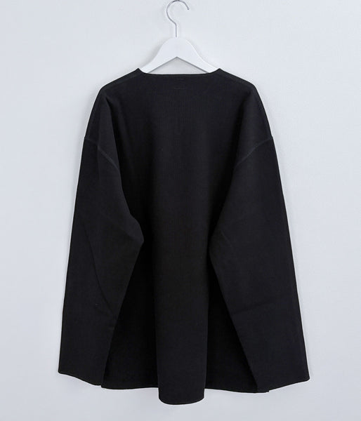 blurhms ROOTSTOCK/ROUGH&SMOOTH THERMAL OVER NECK LS (BLACK)