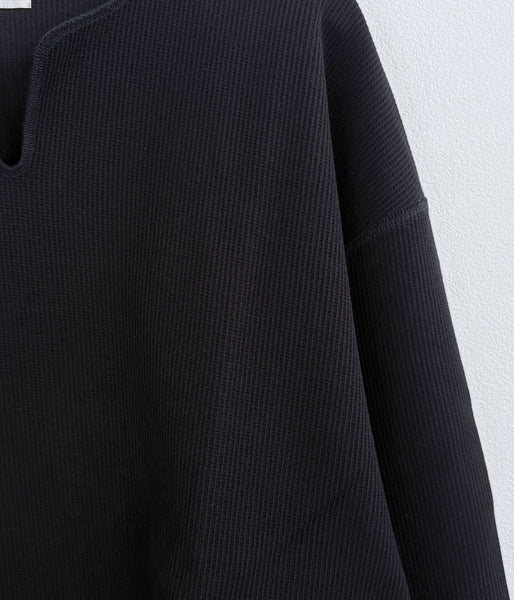 blurhms ROOTSTOCK/ROUGH&SMOOTH THERMAL OVER NECK LS (BLACK)