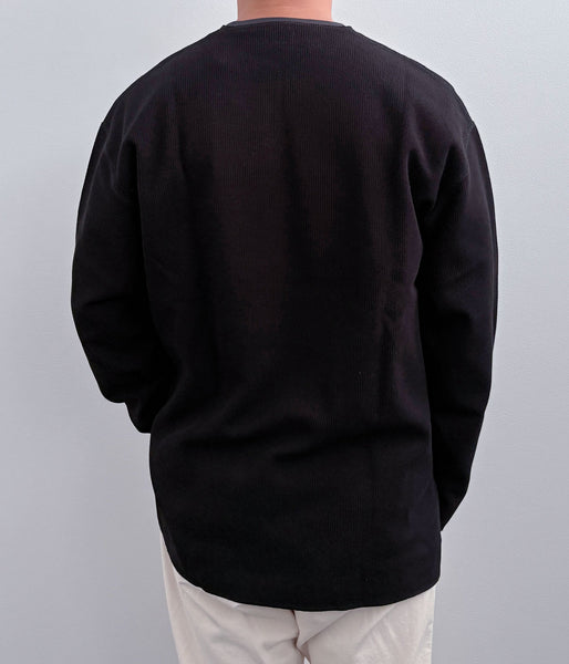 blurhms ROOTSTOCK/ROUGH&SMOOTH THERMAL OVER NECK LS (BLACK)