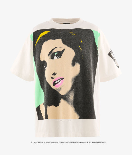 SAINT MICHAEL/AMY_SS T-SHIRT/BACK TO BLK/WHITE