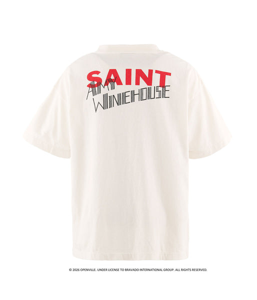 SAINT MICHAEL/AMY_SS T-SHIRT/BACK TO BLK/WHITE