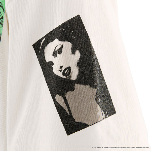 SAINT MICHAEL/AMY_SS T-SHIRT/BACK TO BLK/WHITE