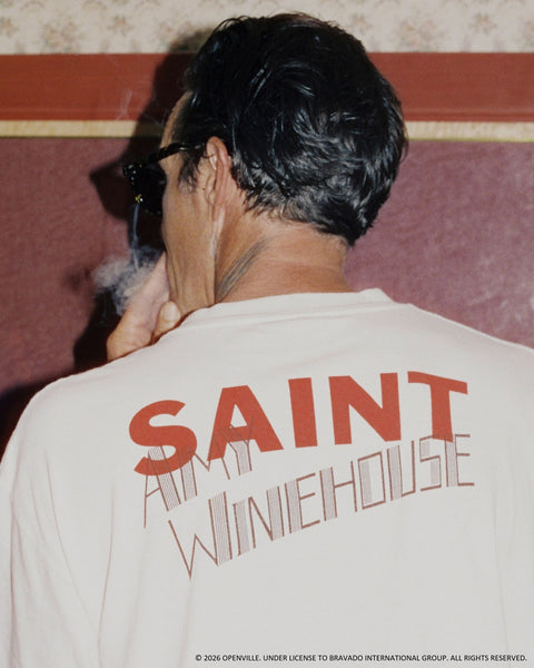 SAINT MICHAEL/AMY_SS T-SHIRT/BACK TO BLK/WHITE