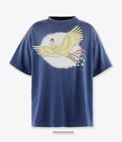SAINT MICHAEL/火の鳥_SS T-SHIRT/SAINT/NAVY