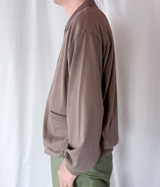blurhms ROOTSTOCK/CLASSIC COLLARED CARDIGAN (DARK GREY)