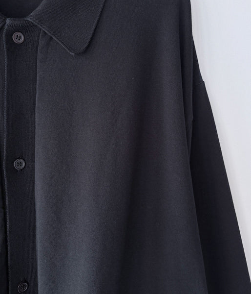 blurhms ROOTSTOCK/CLASSIC COLLARED CARDIGAN (BLACK)