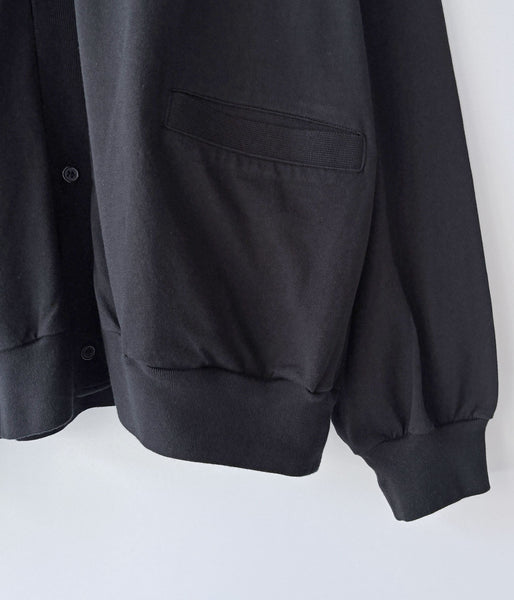 blurhms ROOTSTOCK/CLASSIC COLLARED CARDIGAN (BLACK)