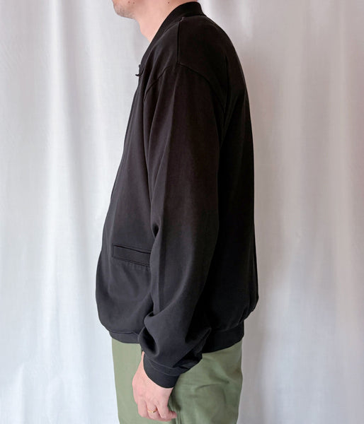 blurhms ROOTSTOCK/CLASSIC COLLARED CARDIGAN (BLACK)