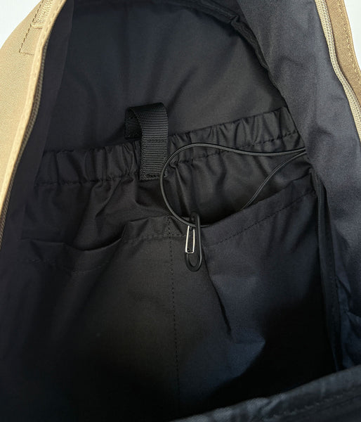 MHL./NYLON CANVAS DAYPACK (BEIGE)