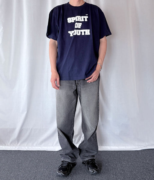 LQQK Studio/SPIRIT OF YOUTH TEE (NAVY)