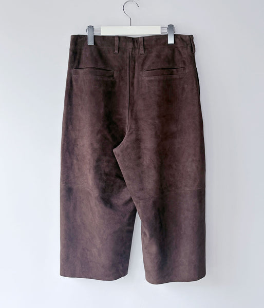 UNIVERSAL PRODUCTS./SUEDE TROUSERS (BROWN)
