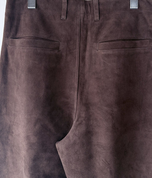 UNIVERSAL PRODUCTS./SUEDE TROUSERS (BROWN)