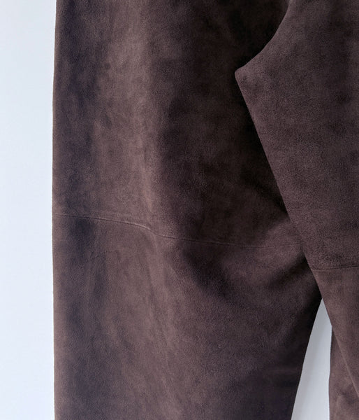 UNIVERSAL PRODUCTS./SUEDE TROUSERS (BROWN)