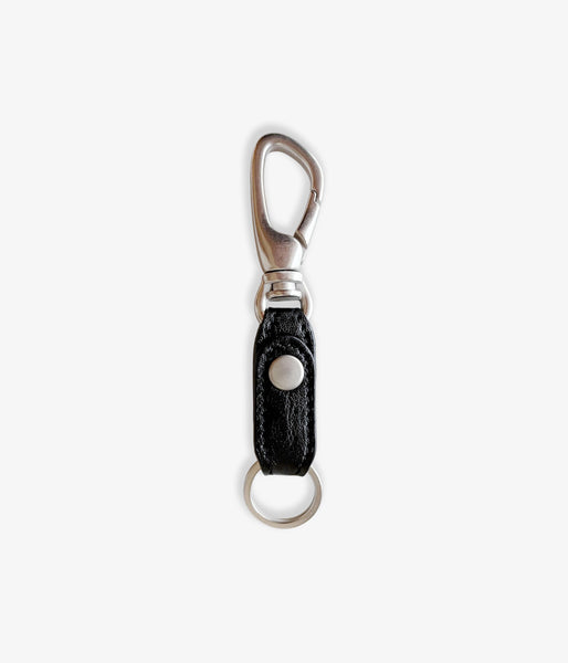 nonnative/WORKER KEY RING WITH LEATHER STRAP