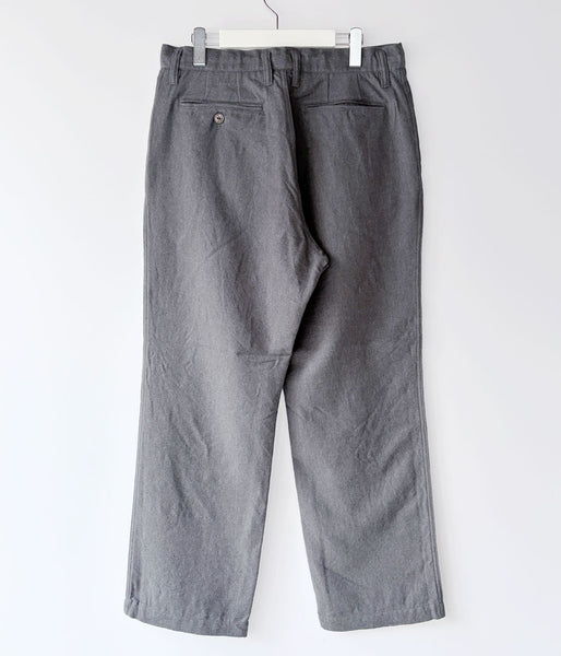 nonnative/LABORER EASY TROUSERS WOOL COTTON TWILL (HEATHER CHARCOAL)