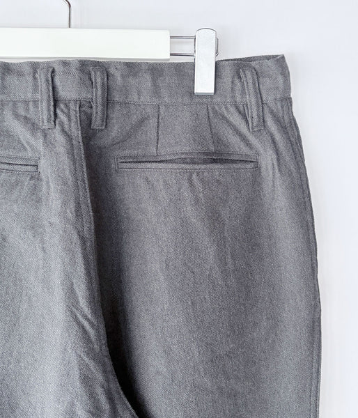nonnative/LABORER EASY TROUSERS WOOL COTTON TWILL (HEATHER CHARCOAL)