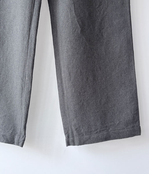 nonnative/LABORER EASY TROUSERS WOOL COTTON TWILL (HEATHER CHARCOAL)