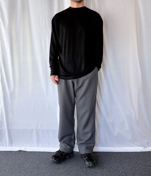nonnative/LABORER EASY TROUSERS WOOL COTTON TWILL (HEATHER CHARCOAL)