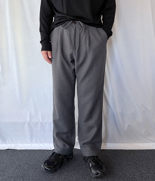 nonnative/LABORER EASY TROUSERS WOOL COTTON TWILL (HEATHER CHARCOAL)