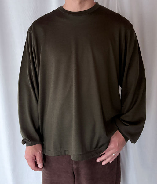 DIGAWEL/Merino wool L/S T-shirt (OLIVE)