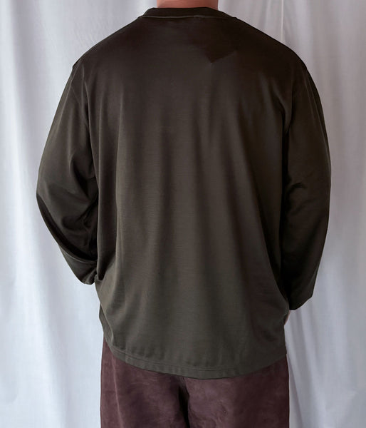 DIGAWEL/Merino wool L/S T-shirt (OLIVE)