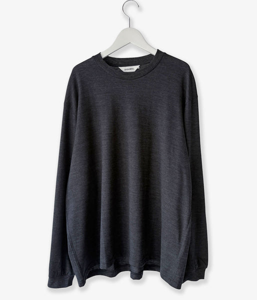 DIGAWEL/Merino wool L/S T-shirt (C.GRAY)