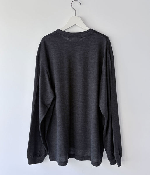DIGAWEL/Merino wool L/S T-shirt (C.GRAY)