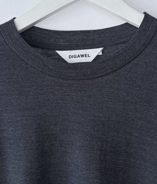DIGAWEL/Merino wool L/S T-shirt (C.GRAY)