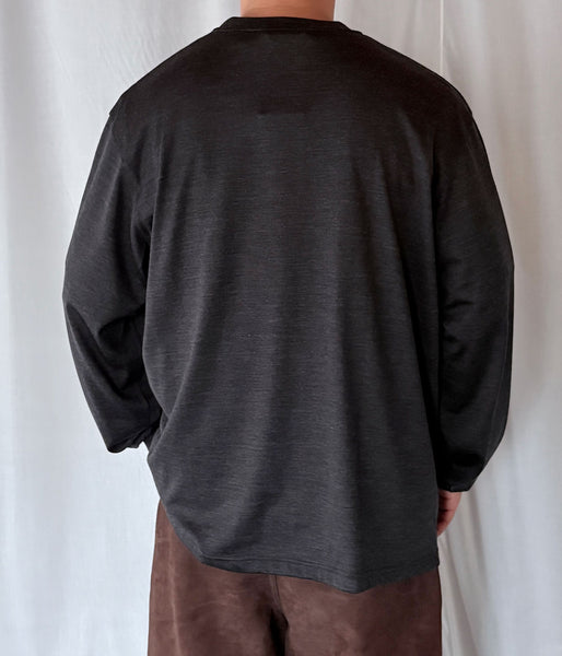 DIGAWEL/Merino wool L/S T-shirt (C.GRAY)